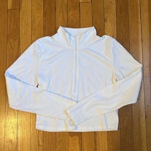 Aritzia Sunday Best Half Zip Long Sleeve Shirt